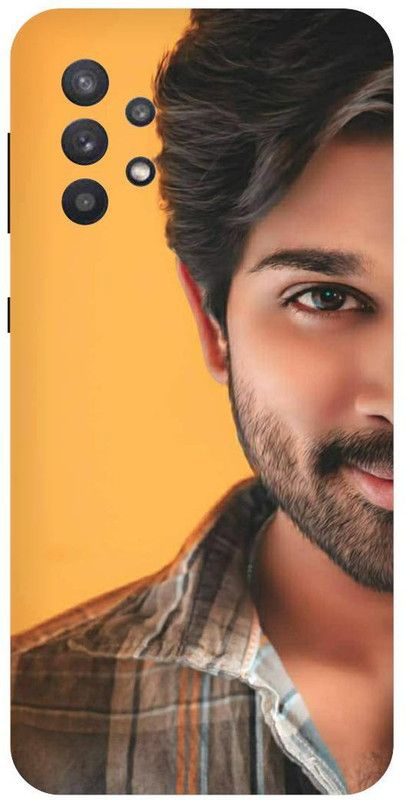 PICHKU Back Cover for SAMSUNG GALAXY A32-ALLU,ARJUN,SOUTH,ACTOR,HERO,BUNNY, MALLU,TAMIL,STAR  (Orange, Hard Case, Pack of: 1)