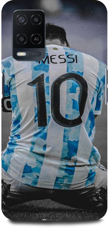 JUGGA Back Cover for OPPO A54, CPH2239, LIONEL, MESSI, ARGENTINA, CUP, 10, MESSI  (Blue, Hard Case, Pack of: 1)