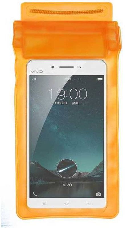 ACM Pouch for Vivo X6  (Orange, Waterproof, Silicon, Pack of: 1)