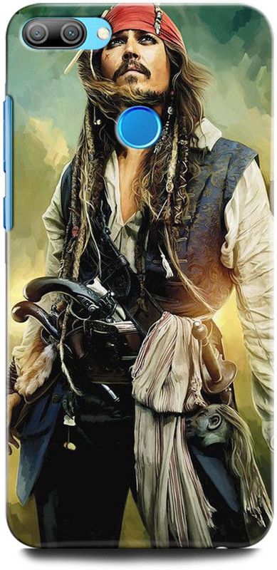 ORBIQE Back Cover for Honor 9N LLD-AL20 CAPTAIN JACK SPARROW, PIRATES OF THE CARIBBEAN, JOHNY DEPP  (Multicolor, Hard Case, Pack of: 1)