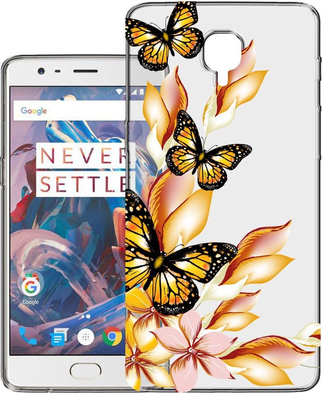 HANIRY Back Cover for One plus 3 back cover | Oneplus 3 back cover | Oneplus A3003 back cover | PNG_91  (Multicolor, Flexible, Silicon, Pack of: 1)