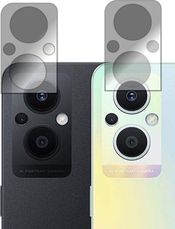 Transparent Back Camera Lens Glass Protector for Aii Oppo Reno 7 Z 5G  (Pack of: 2)