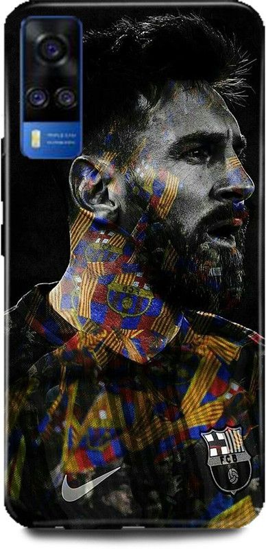 DIKRO Back Cover for ViVO Y51A, LIONEL, MESSI, JERSEY, PLAYER, FOOTBALL  (Multicolor, Hard Case, Pack of: 1)