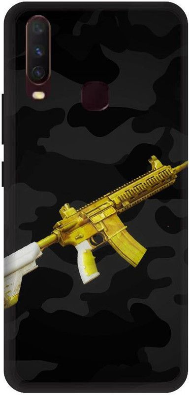 URCHIN Back Cover for vivo Y11Pubg, Pubg Map, Pubg Game, Pubg Love, M416  (Multicolor, Shock Proof, Pack of: 1)