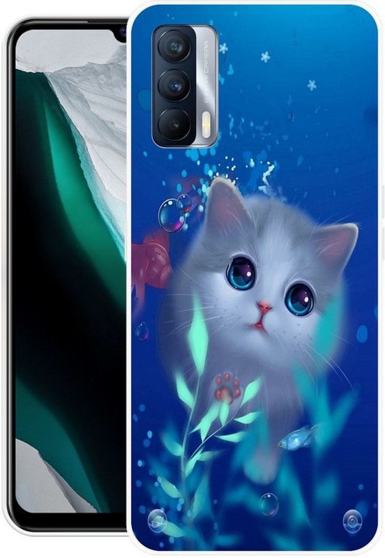 BLUEZAP Back Cover for Realme X7 5G, Realme X7  (Blue, Grip Case, Silicon, Pack of: 1)