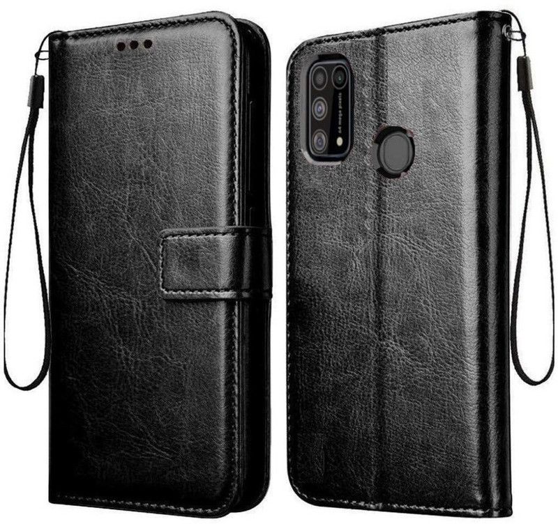 Rakulo Flip Cover for Samsung Galaxy F41  (Black, Dual Protection, Pack of: 1)