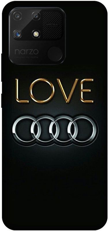 UMPRINT Back Cover for Realme Narzo 50A,RMX3430 Audi Audi Logo Printed Back Cover  (Multicolor, Shock Proof, Pack of: 1)