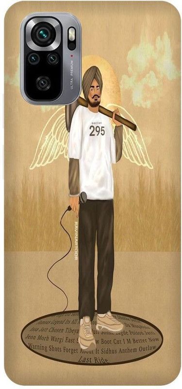 MRBE Back Cover for REDMI NOTE 10S( SIDHU MOOSEWALA, PUNJABI SINGER, LEGAND) PRINTED BACK COVER  (Multicolor, Hard Case, Pack of: 1)