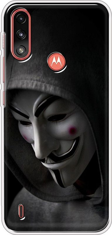 Hansviprint Back Cover for Motorola E7 Power  (Black, Grip Case, Silicon, Pack of: 1)