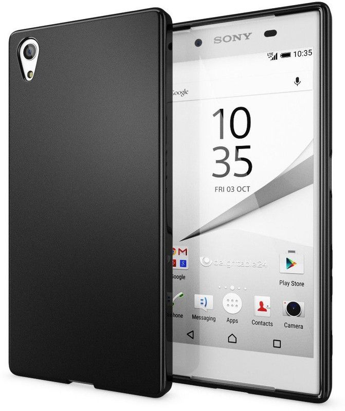 Elica Back Cover for Sony Xperia Z  (Black, Shock Proof, Silicon, Pack of: 1)