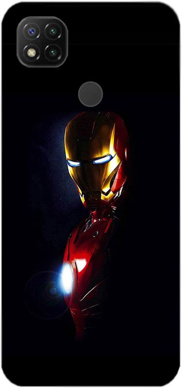 METOO Back Cover for REDMI 9C, Iron Man Design Print Back Cover Print : 94  (Multicolor, Dual Protection, Silicon, Pack of: 1)