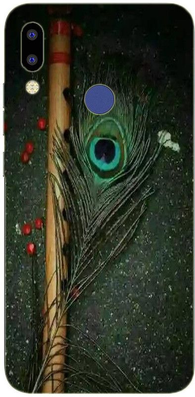 METOO Back Cover for Tecno id5a, Shri Krishan Flute/Basuri, Mor Pankh Design Back Cover_Print_367  (Multicolor, Dual Protection, Silicon, Pack of: 1)