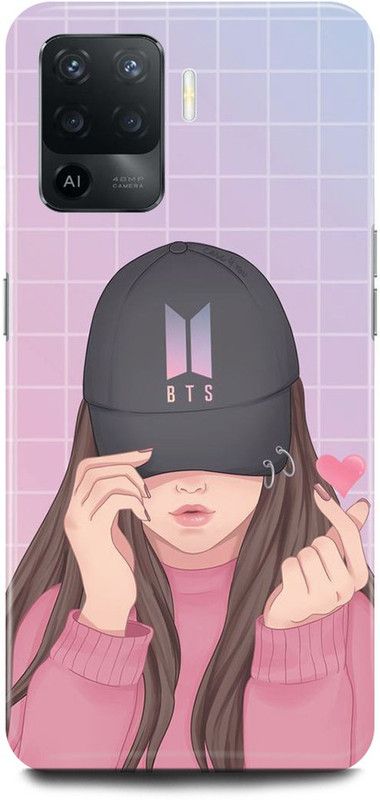 JUGGA Back Cover for Oppo A94, CPH2203, BTS, CUTE, GIRL, ARMY, LOVE, MUSIC, KOREAN, SINGERS  (Beige, Hard Case, Pack of: 1)