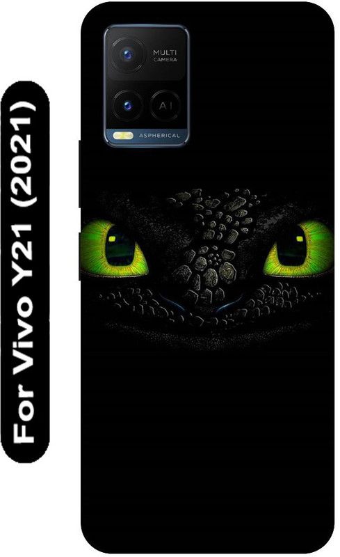SSMORYA Back Cover for Vivo Y21 2021, Vivo V2111, Black cat Printed  (Multicolor, Hard Case, Pack of: 1)