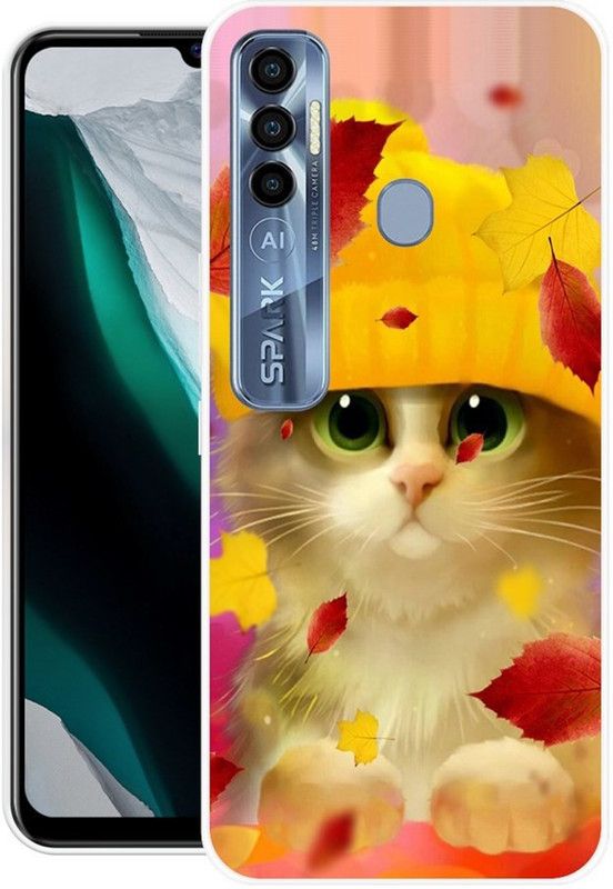 MUSKAY Back Cover for Tecno Spark 7 Pro  (Multicolor, Grip Case, Silicon)