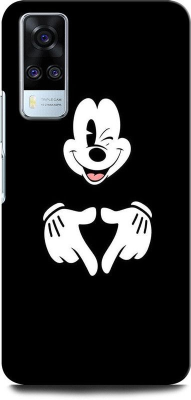 GRAFIQE Back Cover for Vivo Y31  (Black, Shock Proof, Pack of: 1)