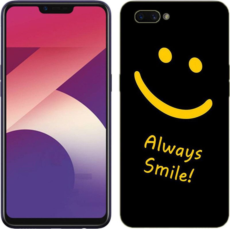 METOO Back Cover for Oppo CPH1803, Smil ,Smily Design Back Cover Print : 92  (Multicolor, Dual Protection, Silicon, Pack of: 1)