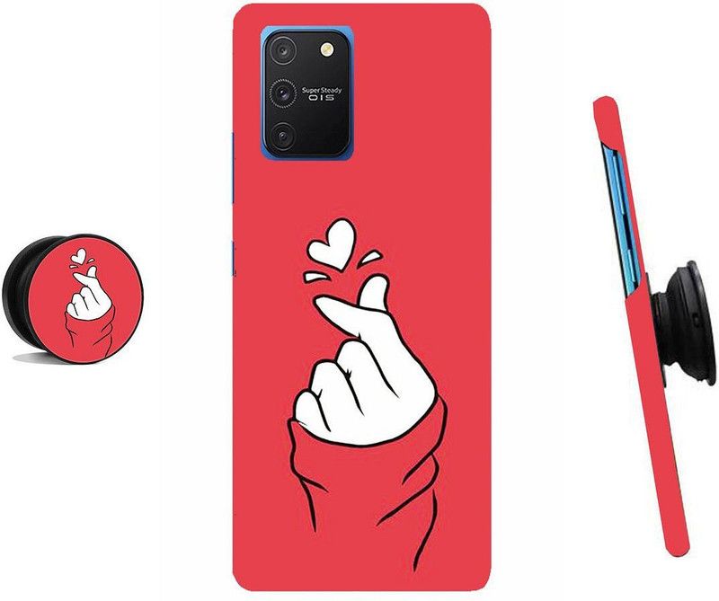 SPBR Back Cover for Samsung Galaxy S10 Lite  (Red, White, Cases with Holder)