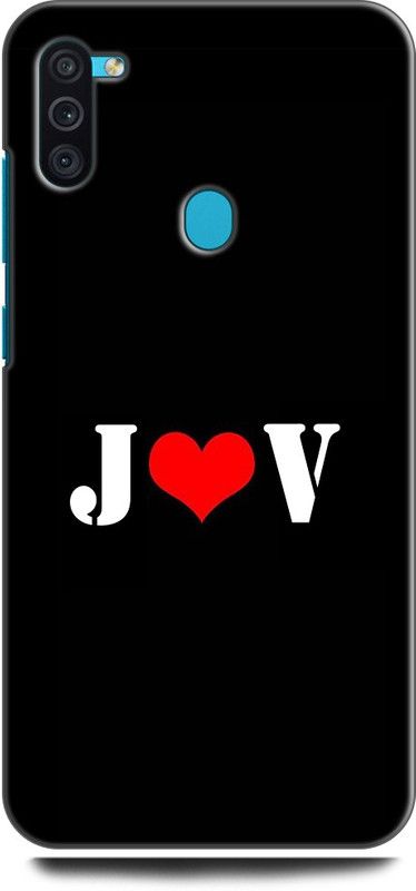 Afterglow Back Cover for SAMSUNG Galaxy M11 J V, J LOVES V, NAME, LETTER, ALPHABET, JV LOVE, HART  (Multicolor, Shock Proof, Pack of: 1)
