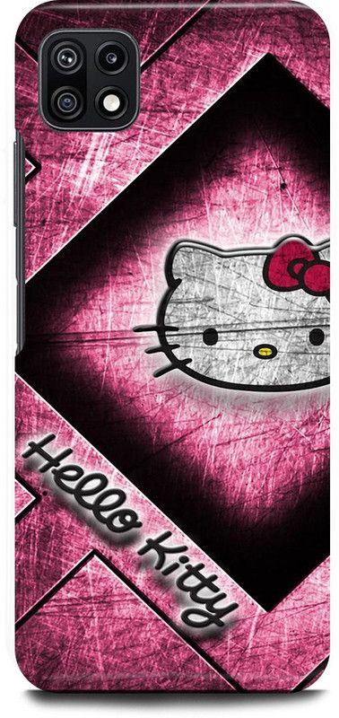 JUGGA Back Cover for SAMSUNG Galaxy F42 5G, HELLO, KITTY, BACK, COVER  (Pink, Hard Case, Pack of: 1)