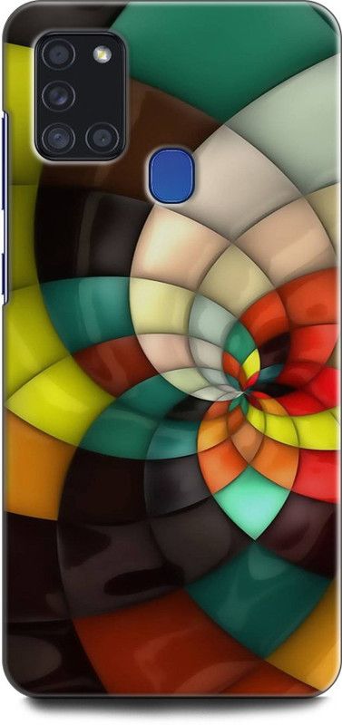 Afterglow Back Cover for SAMSUNG Galaxy A21s MANDALA, DESIGN, BLUE FLO  (Multicolor, Shock Proof, Pack of: 1)