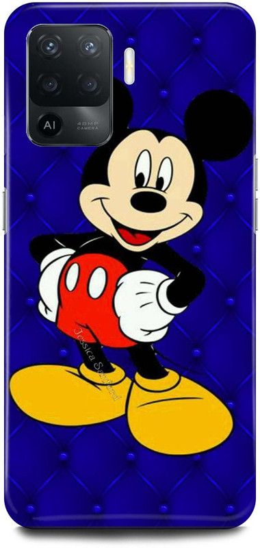 JUGGA Back Cover for Oppo A94, CPH2203, MICKEY, MOUSE, MINNIE, MOUSE, DOLL, TEDDY, LOVE  (Blue, Hard Case, Pack of: 1)