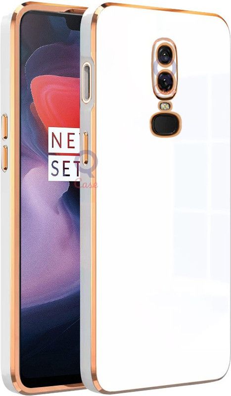 Qcase Back Cover for OnePlus 6  (White, Camera Bump Protector, Silicon, Pack of: 1)