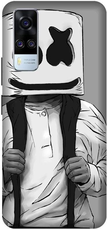 URCHIN Back Cover for Vivo Y51 Marshmello, EDM, DJ, Famious, marshmello, singer  (Multicolor, Shock Proof)
