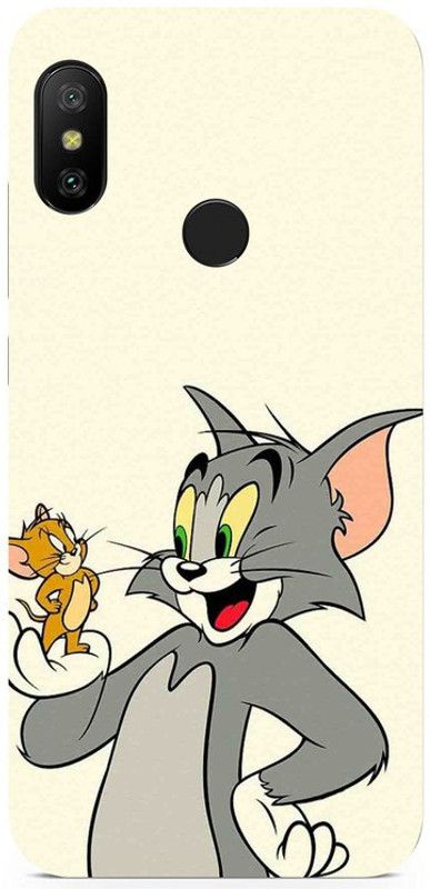 Golden Mask Back Cover for Redmi 6 Pro Tom and Jerry  (Multicolor, Waterproof, Silicon, Pack of: 1)