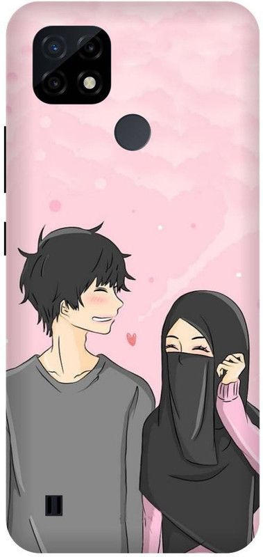 DIKRO Back Cover for realme C25_Y, RMX3269, CUTE, BOY, LOVELY, GIRL, LOVE, COUPLE  (Beige, Hard Case, Pack of: 1)
