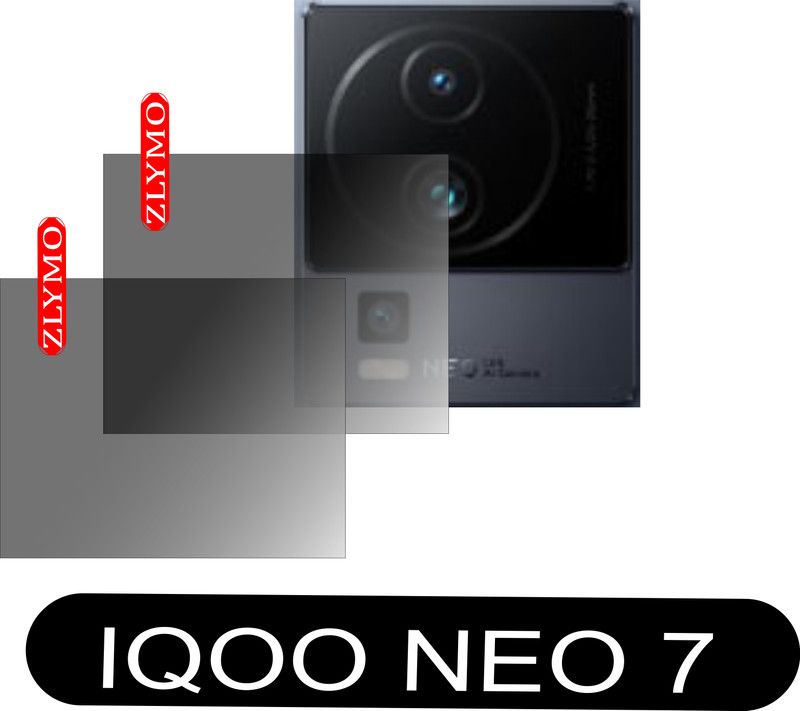 Zlymo Back Camera Lens Glass Protector for IQOO NEO 7  (Pack of: 2)