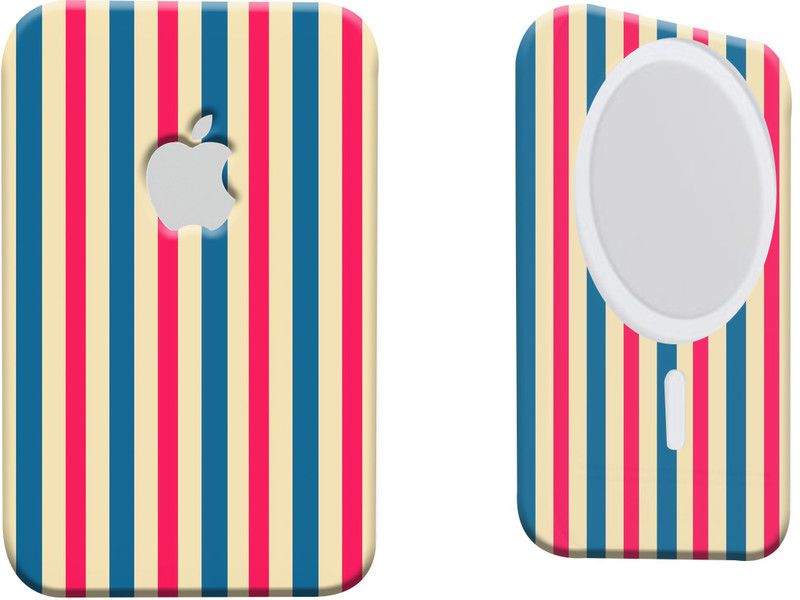 Mclaxa Lines 4444,Skin With Back,Sides And Front Skin Guard, Apple MagSafe Battery Pack Mobile Skin  (Lines 4444 Skin With Super Matte Finish)