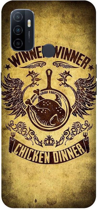 UMPRINT Back Cover for Oppo A33/Oppo CPH2137 Chicken Dinner Logo Printed Back Cover  (Multicolor, Hard Case, Pack of: 1)