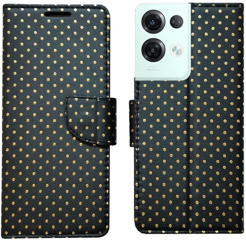 AD Enterprises Flip Cover for Oppo Reno8 Pro 5G  (Black, Magnetic Case, Pack of: 1)
