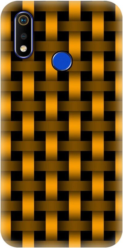 Smutty Back Cover for Realme 3i, RMX1827 - Yellow Sack Print  (Multicolor, Hard Case, Pack of: 1)