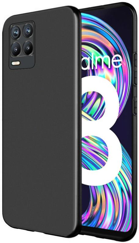 Flipkart SmartBuy Back Cover for Realme 8 Pro Soft Pudding TPU Case  (Black, Flexible, Pack of: 1)