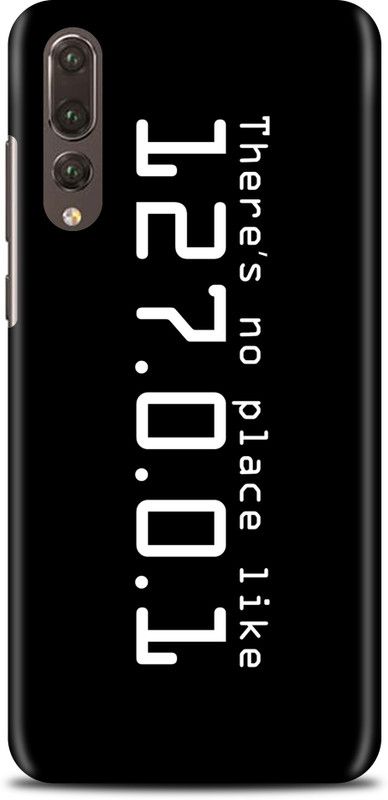 Exclusivebay Back Cover for Huawei P20 Pro  (Black, White, Pack of: 1)