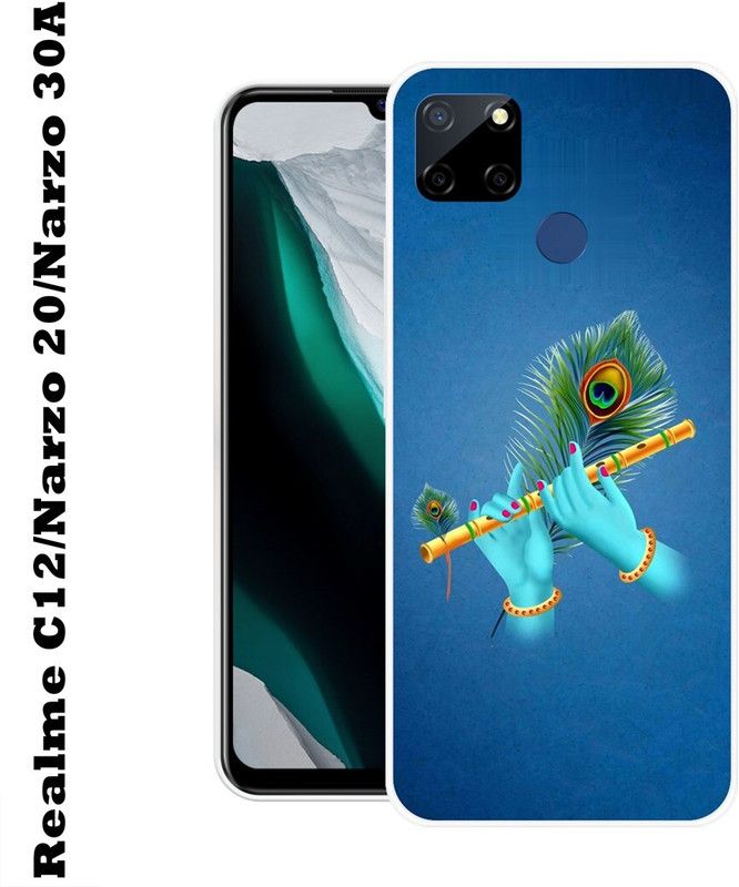 satyman Back Cover for Realme C12 / Realme Narzo 20 / Realme Narzo 30A / Realme C25 / Realme C25s  (Multicolor, Dual Protection, Silicon, Pack of: 1)