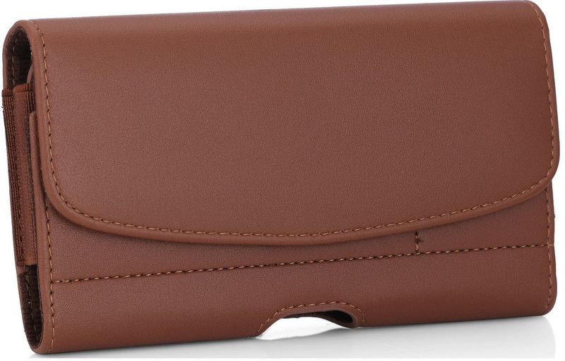 Cubix Pouch for Oppo F3 Plus  (Brown, Holster)