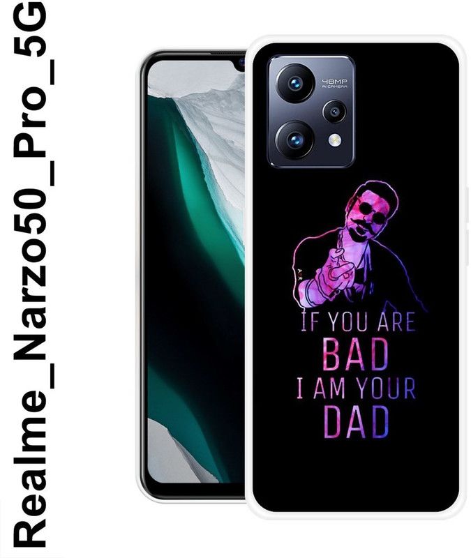 JAIKARA Back Cover for Realme Narzo 50 Pro 5G  (Black, Pink, Silicon, Pack of: 1)