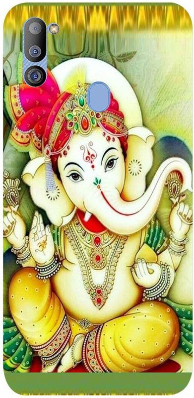 Golden Mask Back Cover for Sky Hawk Back Cover For Samsung Galaxy M21 Lord Ganesh  (Multicolor, Waterproof, Silicon)