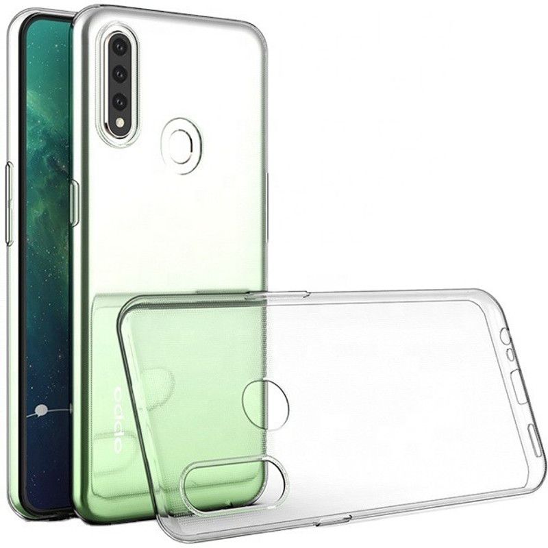Cooltrend Back Cover for Oppo A31 Plain Back Cover  (Transparent, Grip Case, Silicon, Pack of: 1)