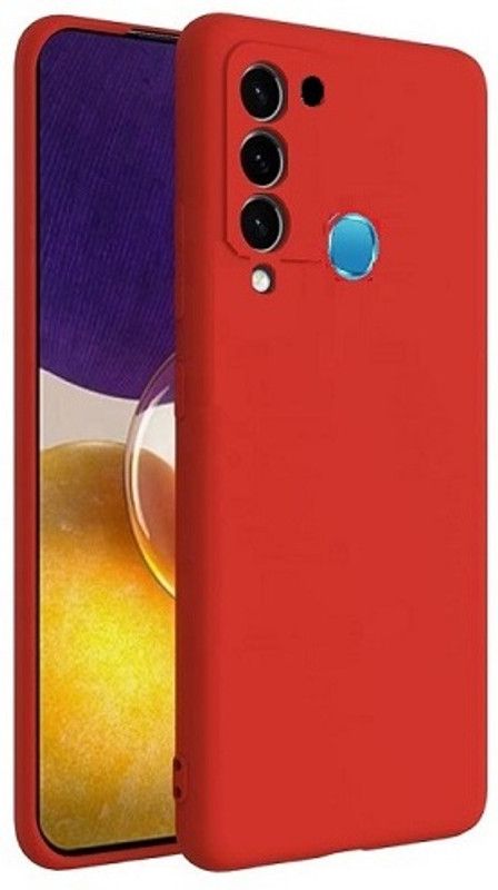 RUNICHA Back Cover for Vivo Y30, Vivo Y50  (Red, Grip Case, Pack of: 1)
