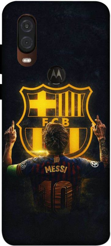 NDCOM Back Cover for Motorola One Vision FC Barcelona Aesthetic Printed  (Multicolor, Hard Case, Pack of: 1)