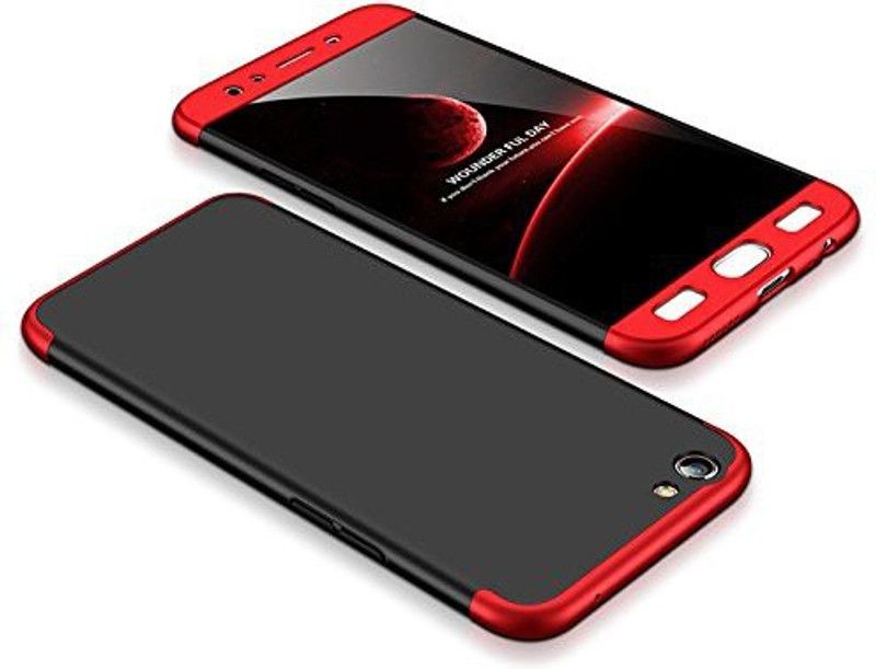 MOBIRUSH Front & Back Case for OPPO A57  (Red, Dual Protection, Pack of: 1)