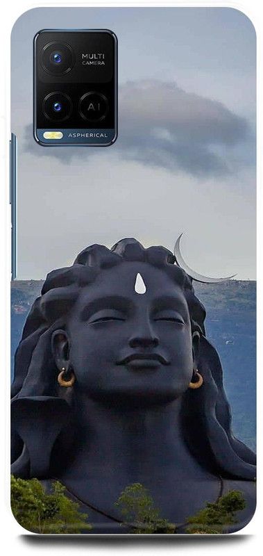 play fast Back Cover for Vivo Y33s, V2109 ADIYOGI, SHIVA, STATUE, SHIV, JI, MAHADEV, MAHAKAL  (Grey, Hard Case, Pack of: 1)