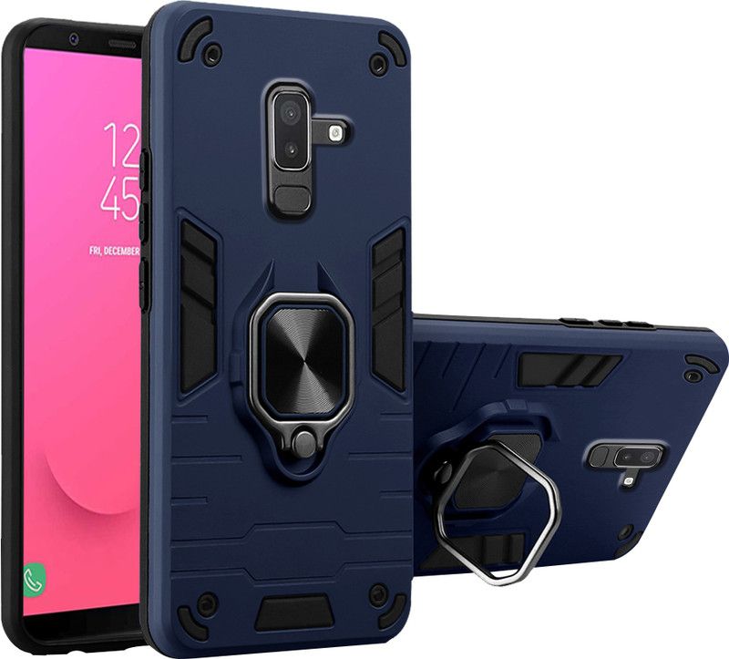 Shopsji Back Cover for Samsung Galaxy J8|Samsung On8| Armor Back cover for Samsung A6+, D5 cover for Samsung J8/On8/A6+  (Blue, Rugged Armor, Pack of: 1)
