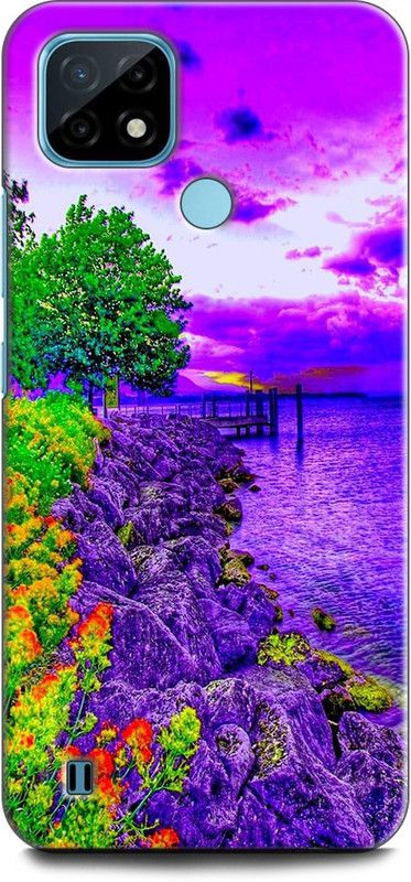 INDICRAFT Back Cover for Realme C21Y, RMX3261 NATURE, COLOURFUL NATURE, BEAUTIFLL NATURE  (Multicolor, Dual Protection, Pack of: 1)