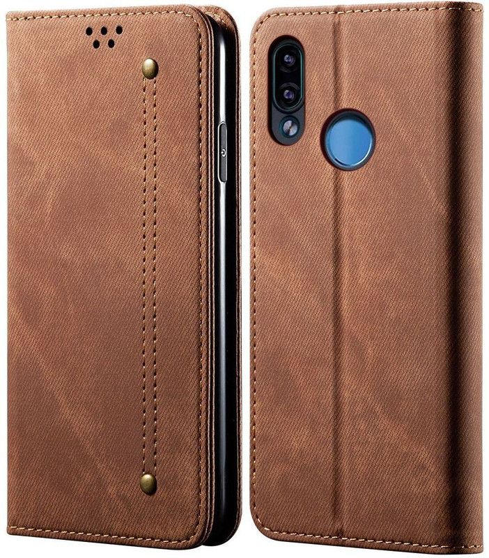 VeeGee Wallet Case Cover for Redmi Note 7 Pro / Redmi Note 7 / Redmi Note 7s  (Brown, Magnetic Case)