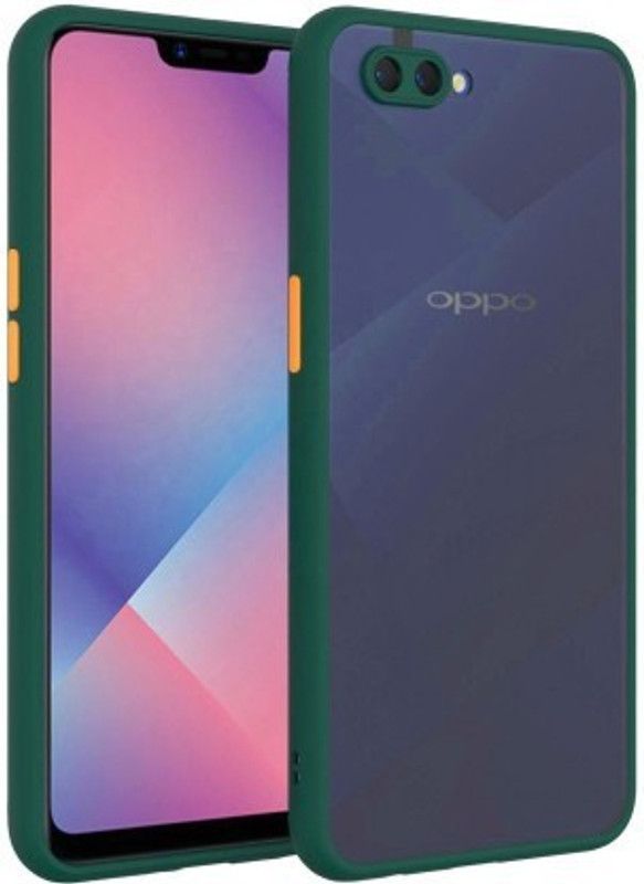 zaperhub Back Cover for Oppo A1K  (Green, Silicon, Pack of: 1)